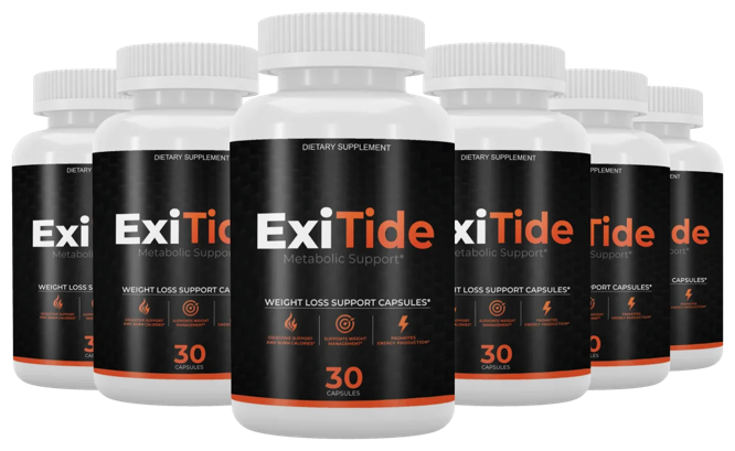 ExiTide bottle lineup — how to take the capsules daily