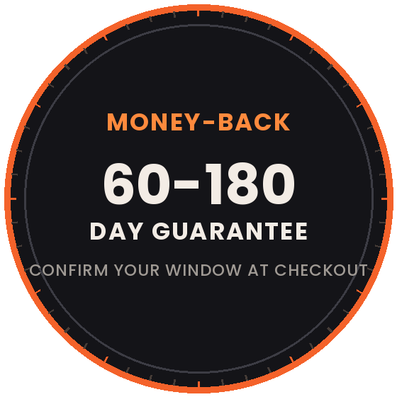 ExiTide money-back guarantee — confirm your window at checkout